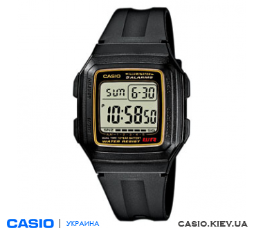 F-201WA-9AEF, Casio Standard Digital